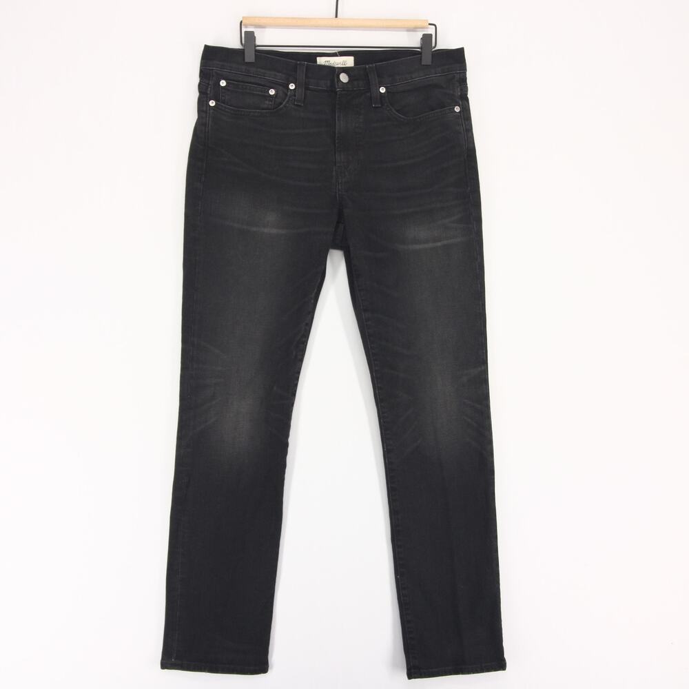 Madewell Slim Jeans Mens 33x32 Black Everton Wash Authentic Flex Stretch